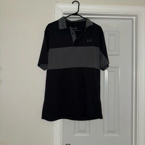Under Armour Men’s Black & Gray Golf Polo Shirt